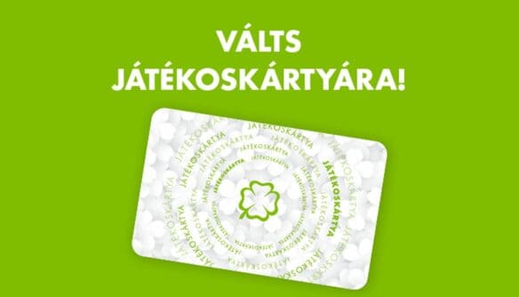 A Szerencsejáték Zrt. Játékoskártyája.