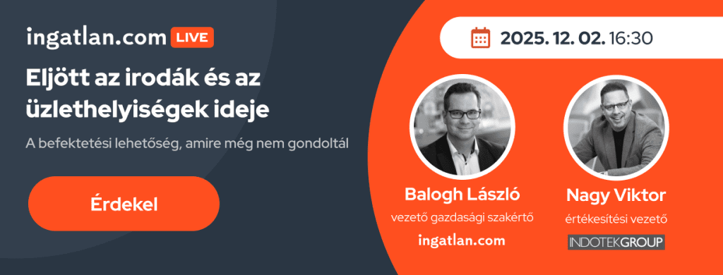 ingatlan.com Live adást bemutató kreatív Balogh László és Nagy Viktor portréjával.