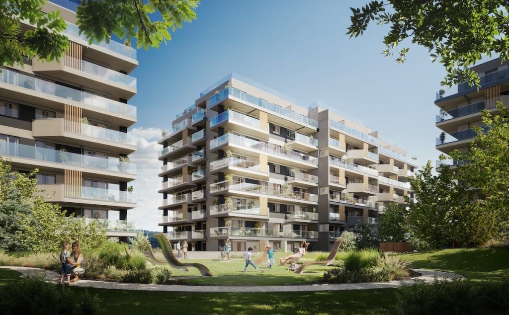 A Waterside Residence látványterve.