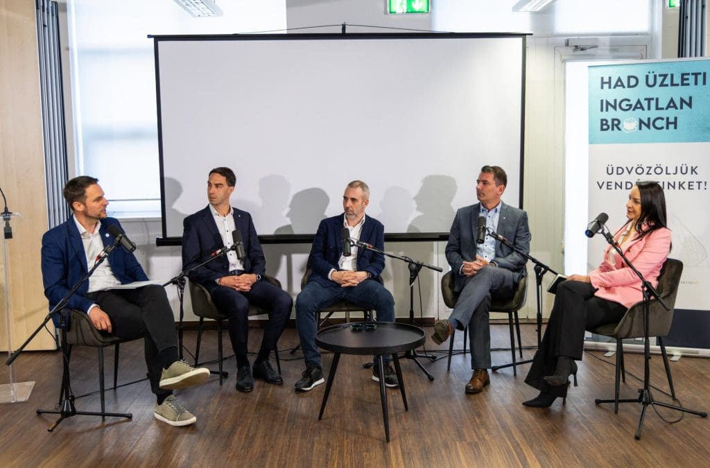 Balról jobbra Lőrincz-Hadnagy Tibor, Ifj. Bodrogi Fererenc, Markos András, Dely Zoltán István, Kalmár Milla