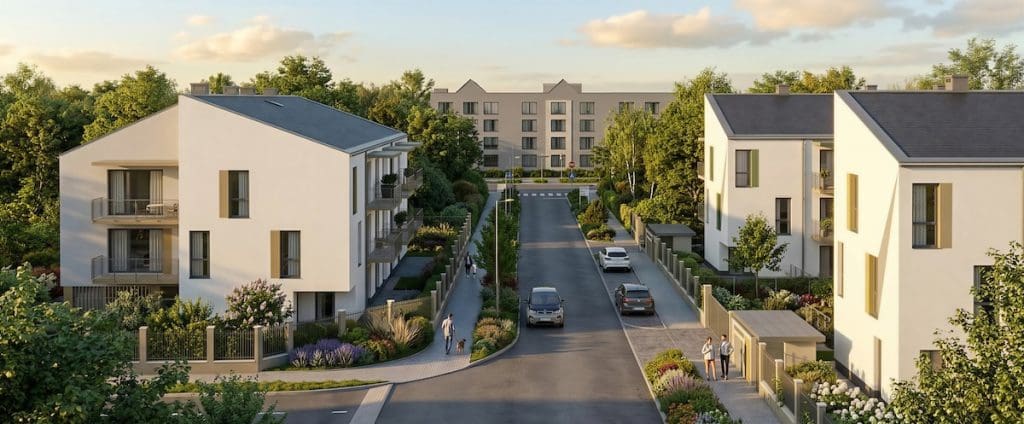 A Novus Liget lakópark látványterve